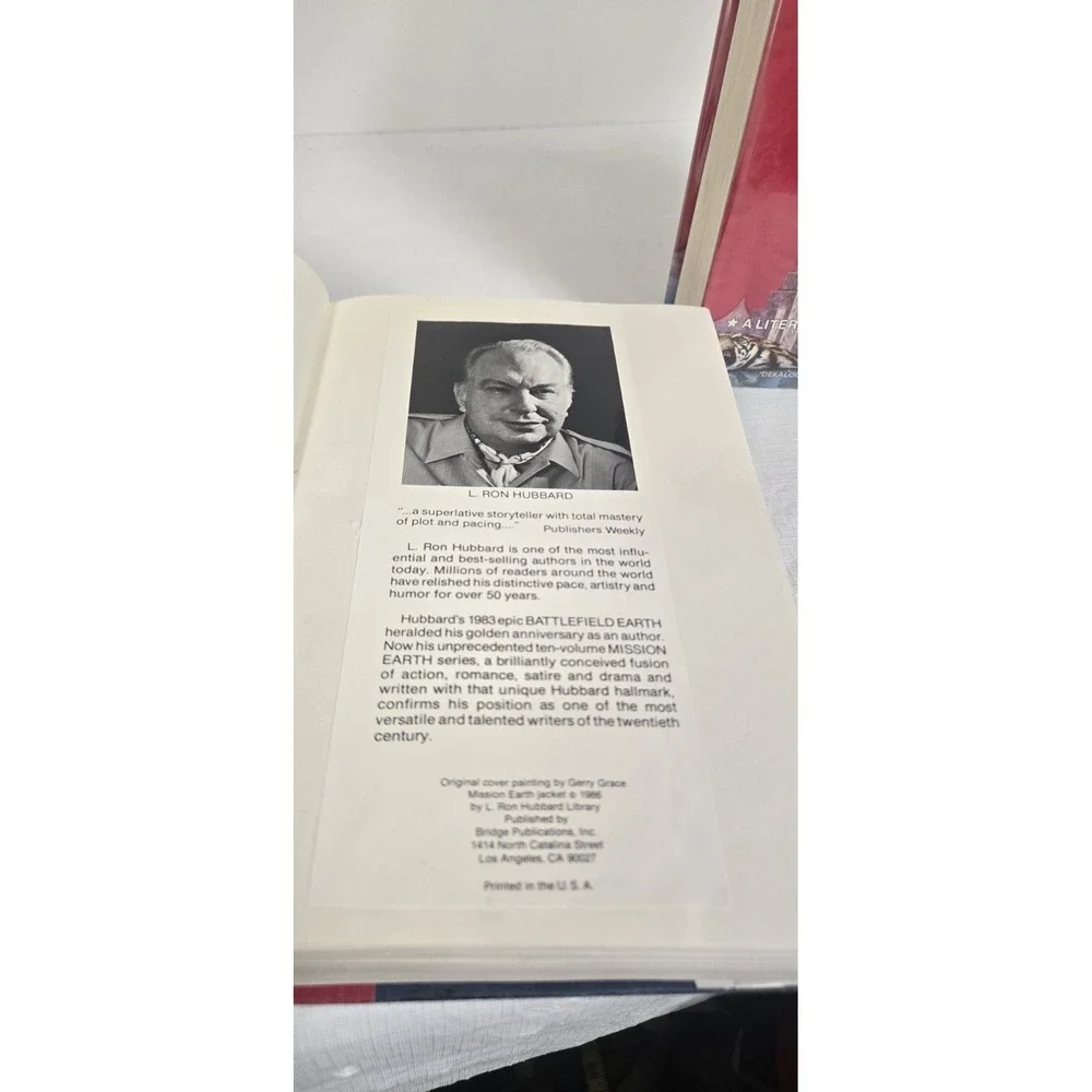 L. Ron‎ Hubbard Mission Earth Vol. 4 & 5 HC Alien Affair Fortune of Fear 1st Ed.